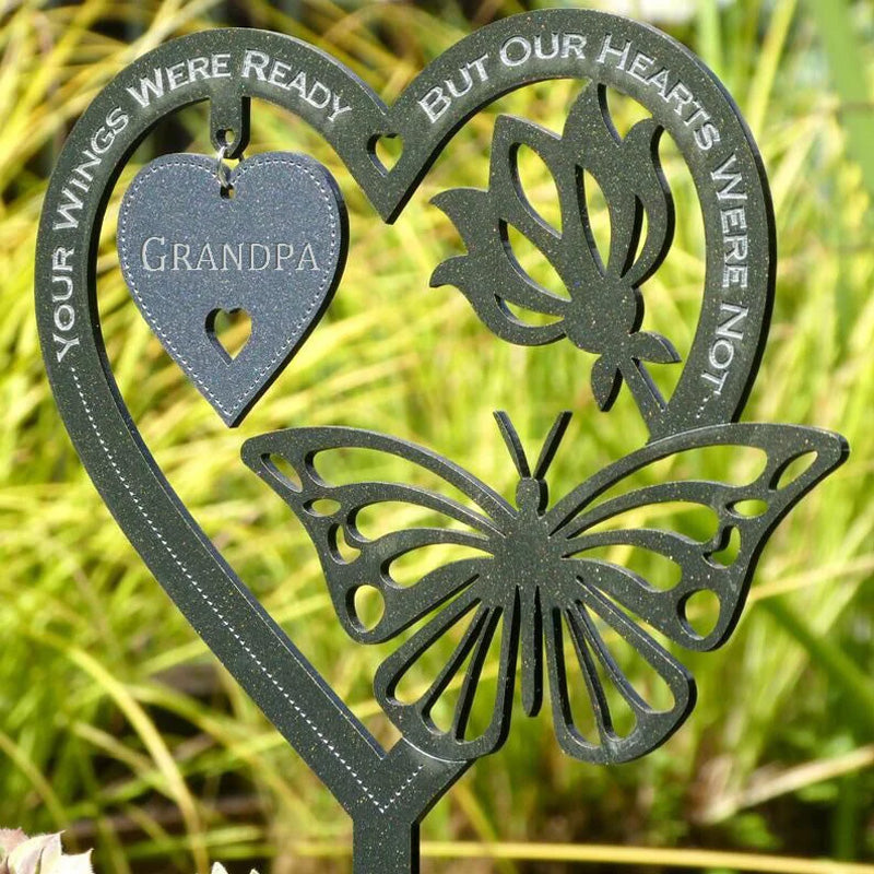 Memorial Gift Butterfly Ornament - Garden Memorial Plaque | Bowlift