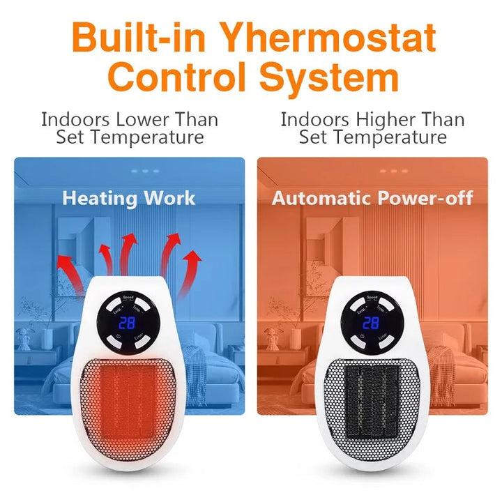 Portable electric heater - Always a warm temperature everywhere | Bowlift