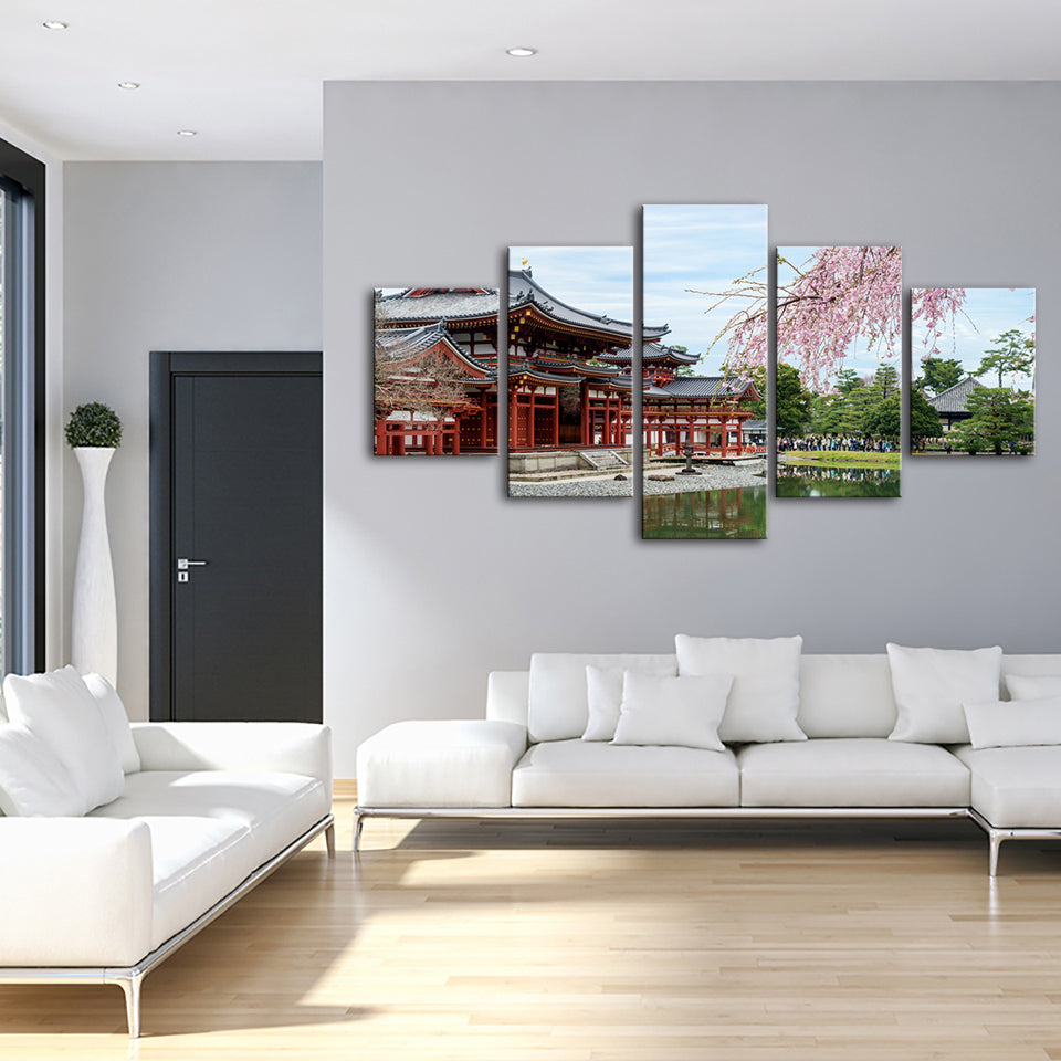 Temple Park 5 Piece - Canvas Wall Art Painting | Bowlift