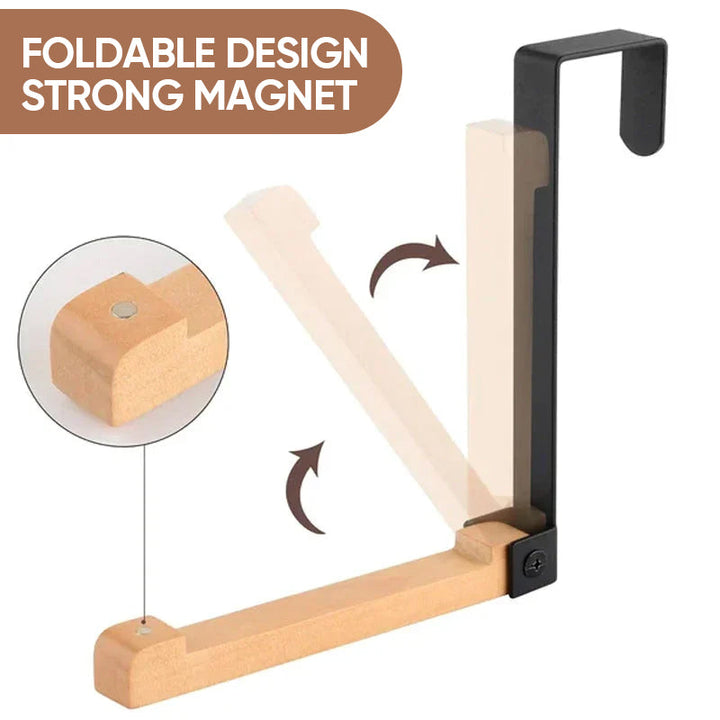 Foldable Wood Over The Door Hooks | Bowlift