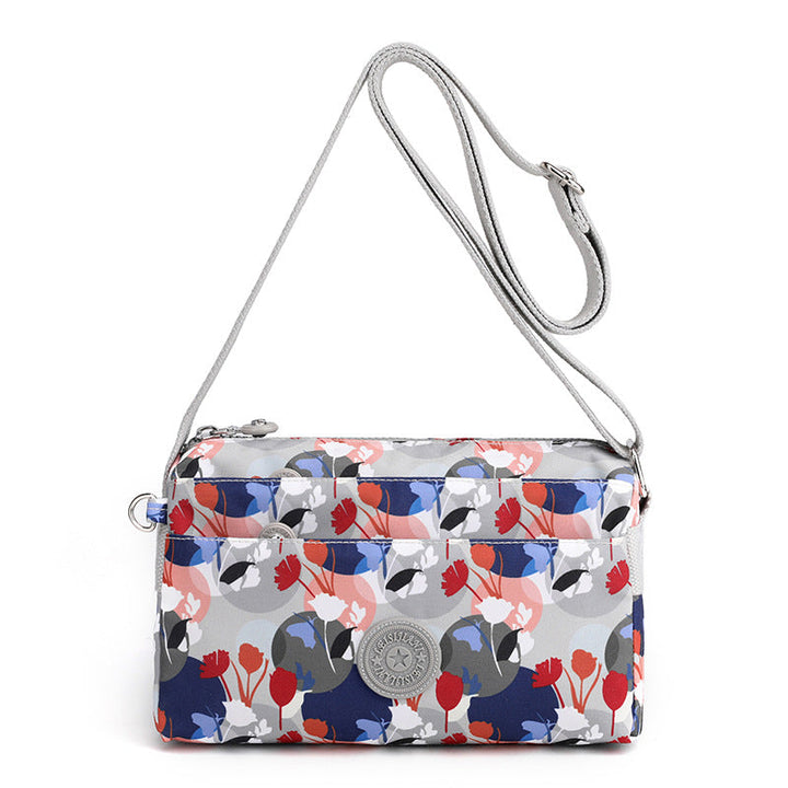 Women's Casual Multi-layer Fashionable Simple Shoulder Bag Made of Nylon | Bowlift