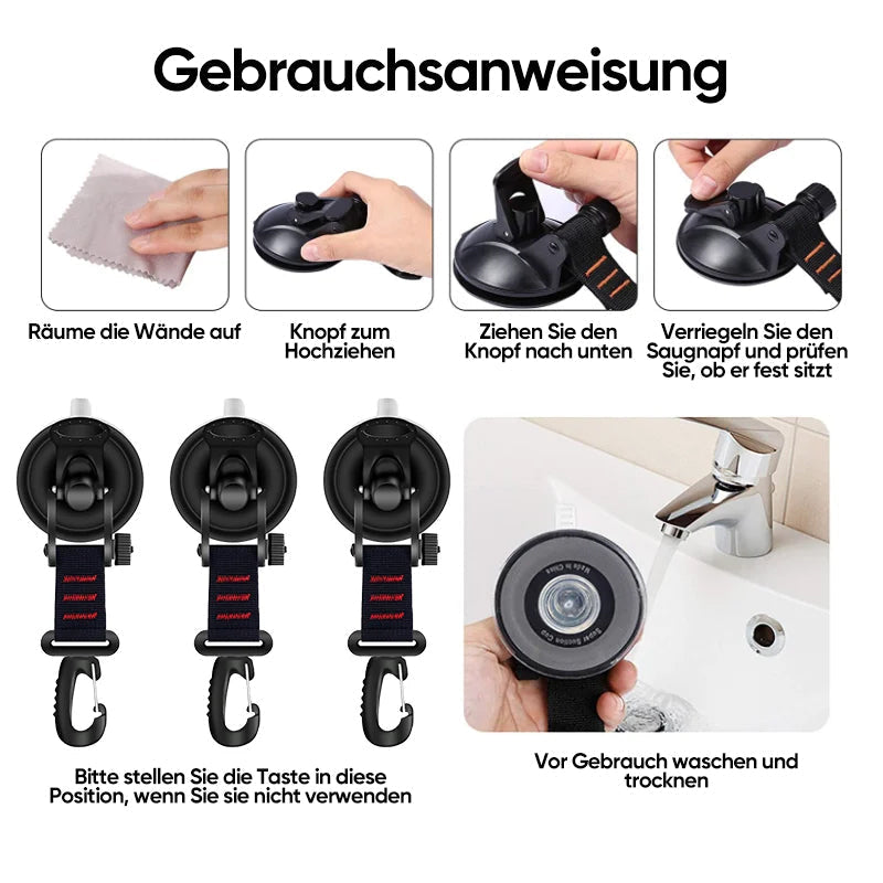 Robust Vacuum Suction Cup with Hook | Bowlift