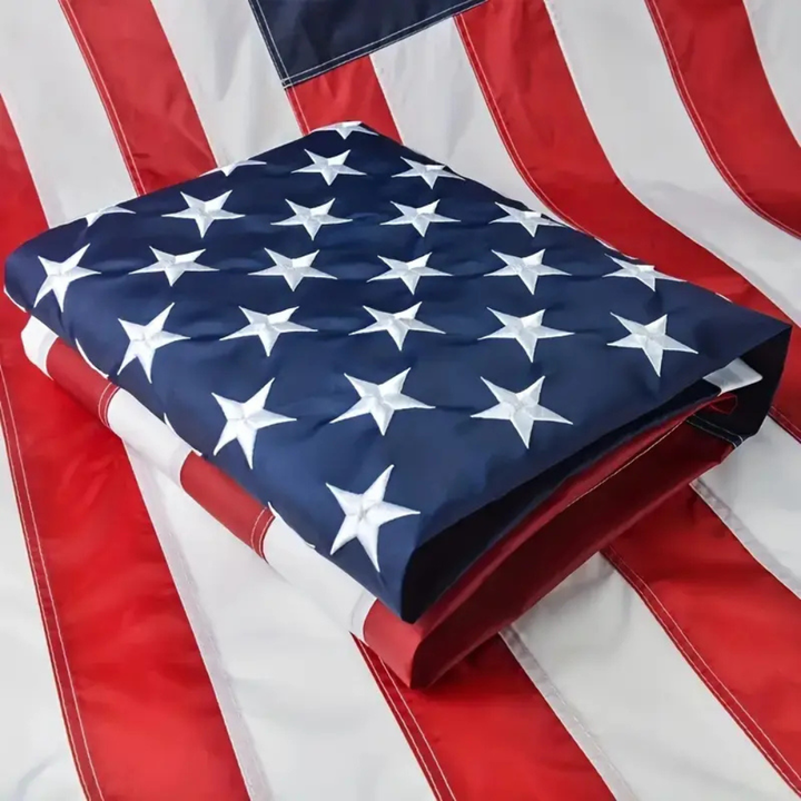 BowLift | American Flag Heavy Duty Nylon Embroidered Stars Outdoor Brass Grommets
