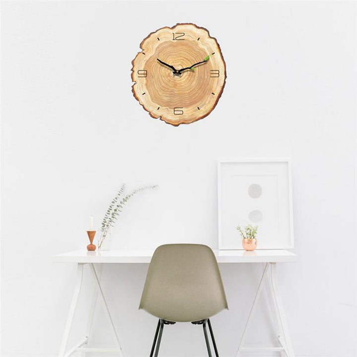 Wooden Annual Rings Wall Clock | Bowlift