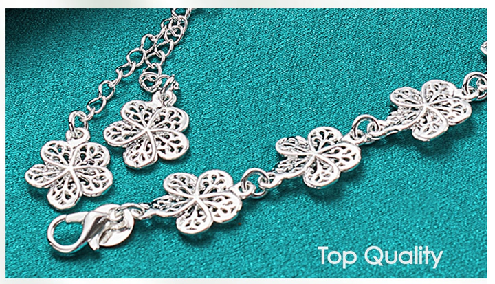 Elegant Silver Filigree Bracelet with Unique Links Bowlift