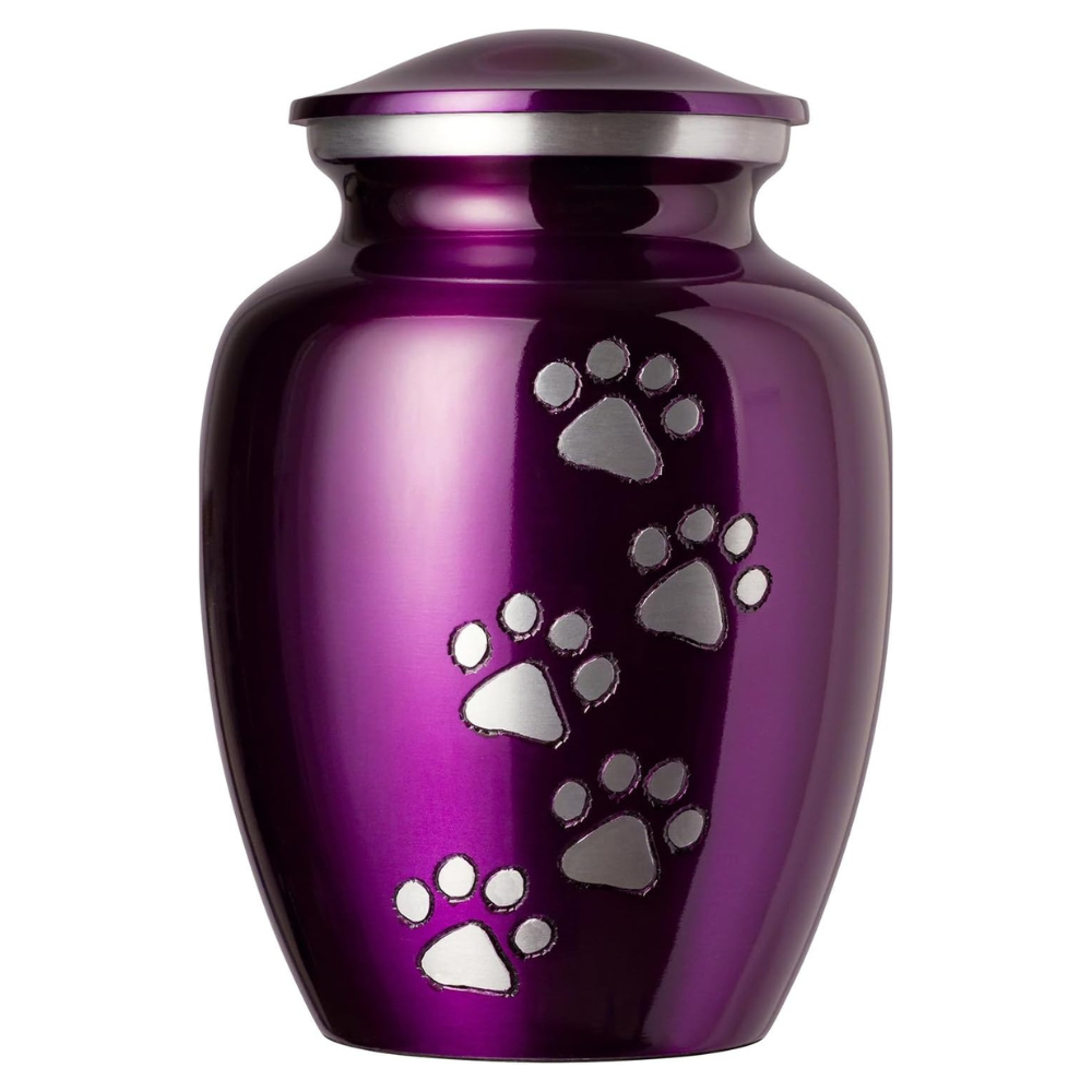 PawEternal • Hand-Carved Aluminum Pet Cremation Urn