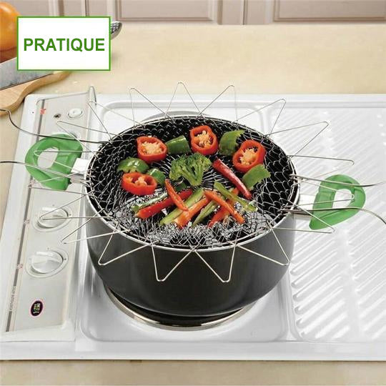 Chef Frying Basket Foldable Made of Stainless Steel | Bowlift