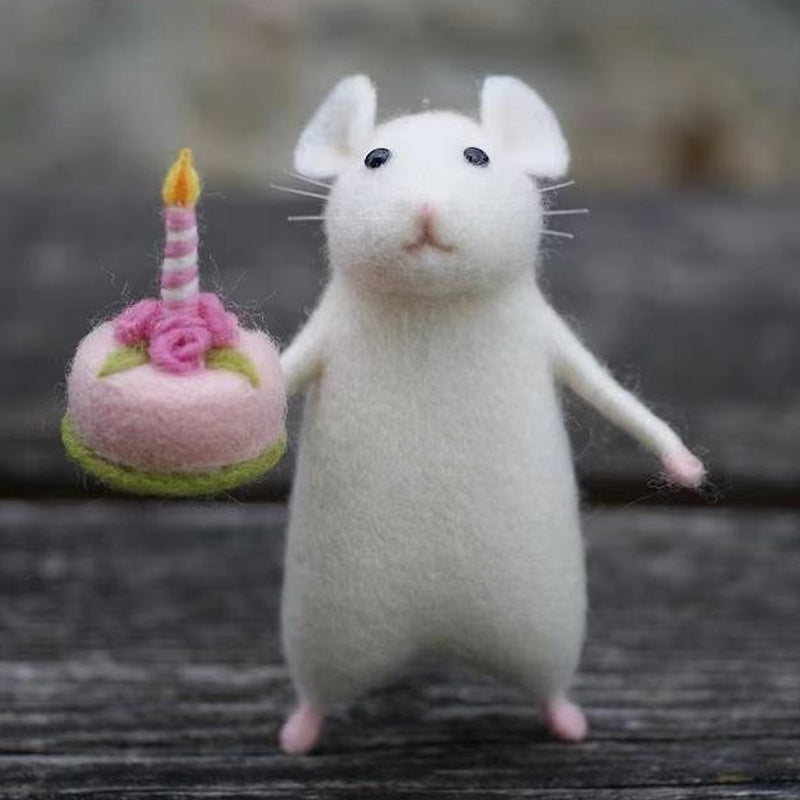 BowLift | Cute Felt Mouse Ornament