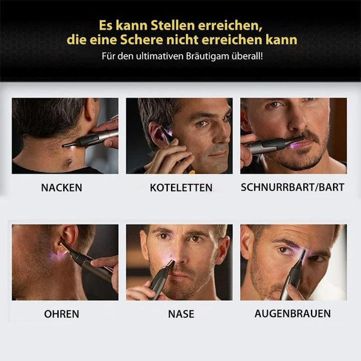 Precision Eyebrow Trimmer | Ultra-thin Electric Detail Shaver | Black