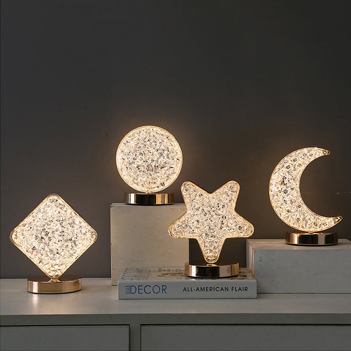 Star Moon Metal Table Lamp | Bowlift