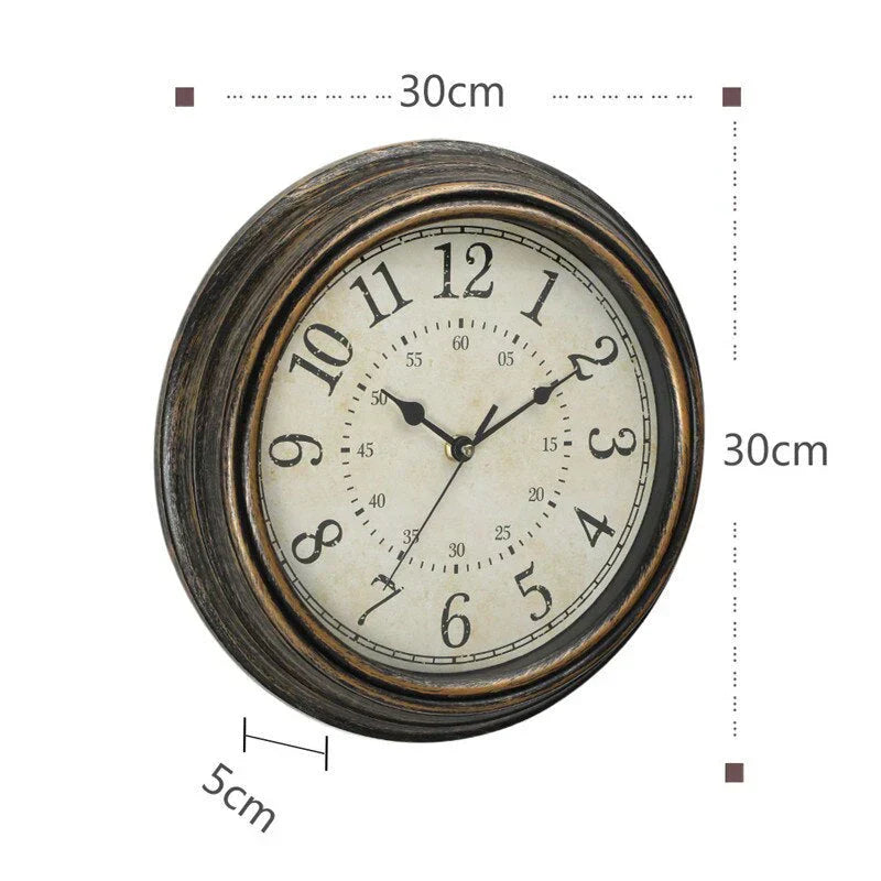RusticCharm Vintage Wall Clock Bowlift