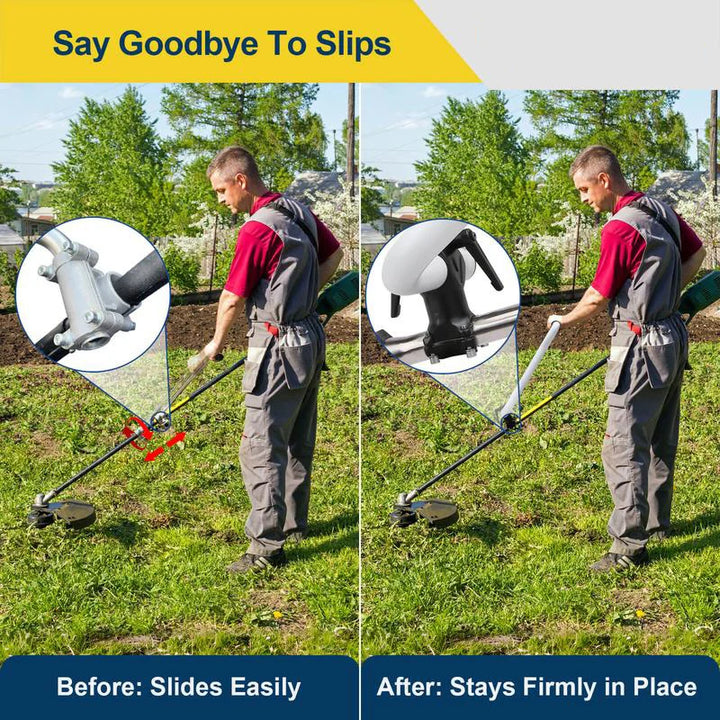 BowLift | Ergonomic Weed Killer Handle Extension Brush Cutter Trimmer Handle