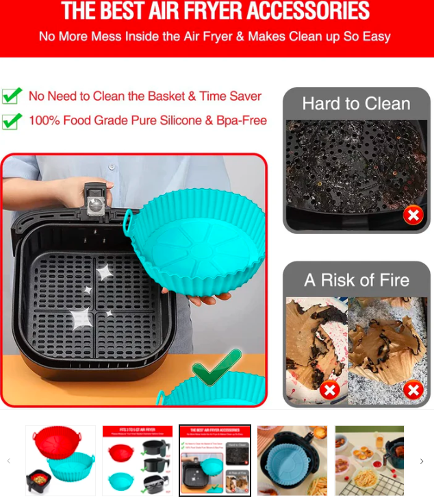 BowLift | Silicone Air Fryer Tray