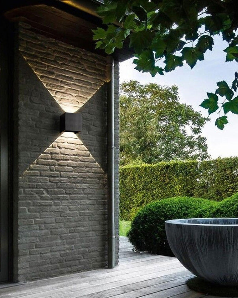 BowLift | LED Outdoor Up Down Wall Light | Waterproof Metal Fixture for Patio. Garden & Entryway Illumination