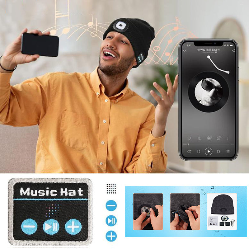 BowLift | LED Bluetooth Beanie with Detachable Speakers