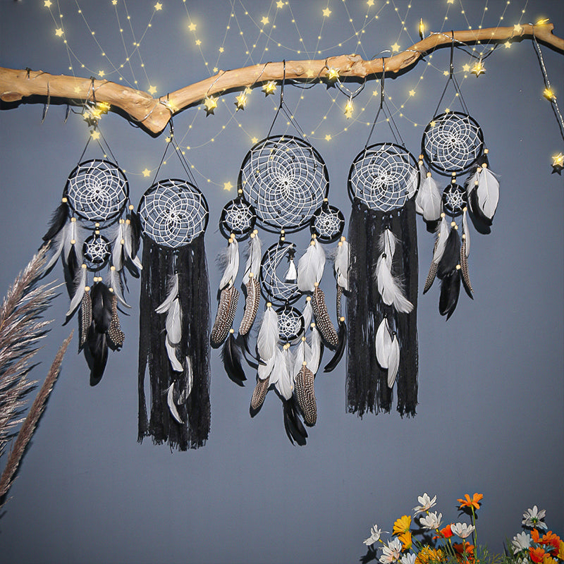 BowLift | Dream catcher moon and stars hang over the bed (5 pieces)