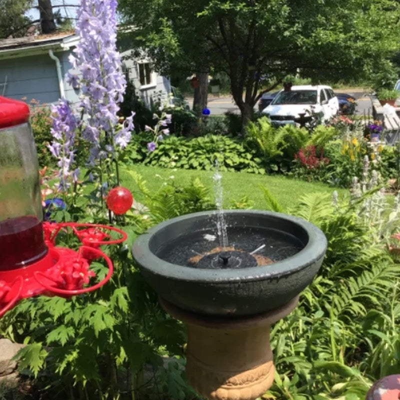 BowLift | Solar Powered Bird Fountain With Lights