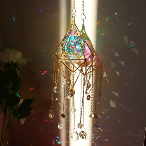 BowLift | LumiChime Crystal Wind Chime | Harmonious Sounds | Garden & Home Decor | Sparkling Design