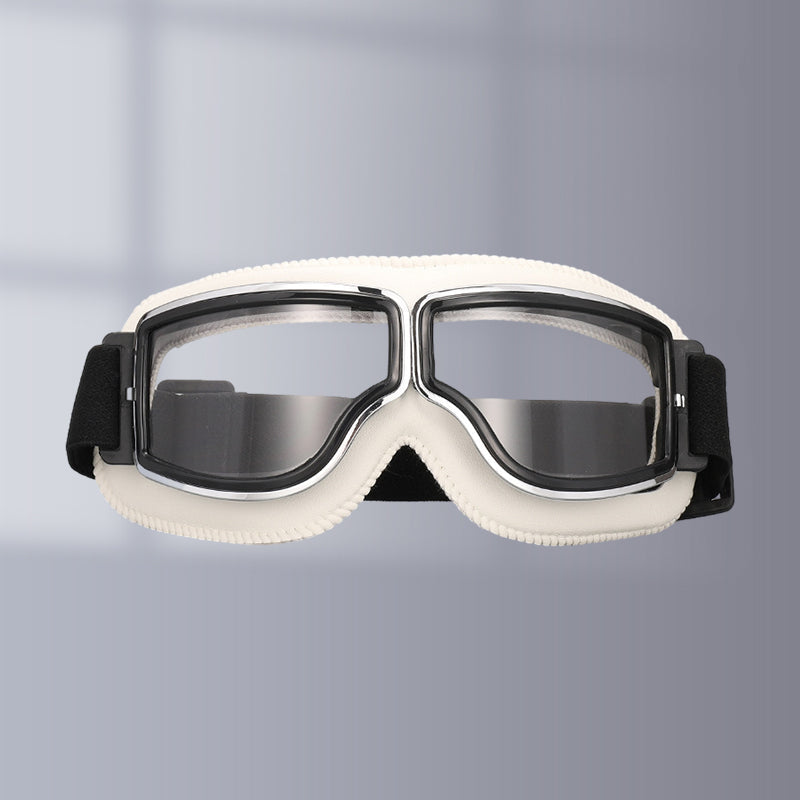 BowLift | RoadRider | Vintage Motorcycle Goggles with Interchangeable Lenses and Comfort Padding