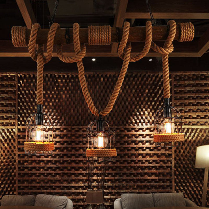 BowLift | AlessioGlow - Luxury Retro Wood and Metal Pendant Light