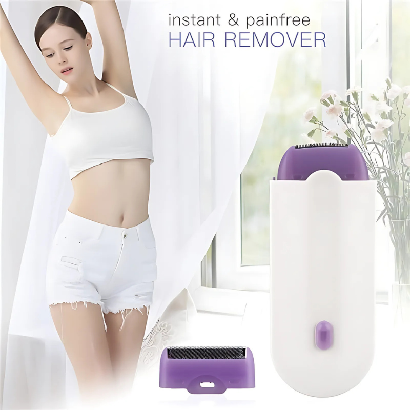 BowLift | FluweelSmooth Pro – Painless Laser Hair Removal Device with Sensa-Light Comfort | For Face & Body