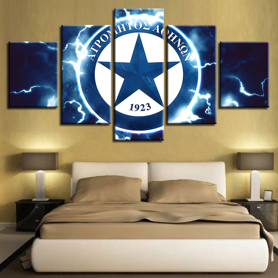 Electric Star Logo 5 Piece - Canvas Wall Art Painting | Bowlift