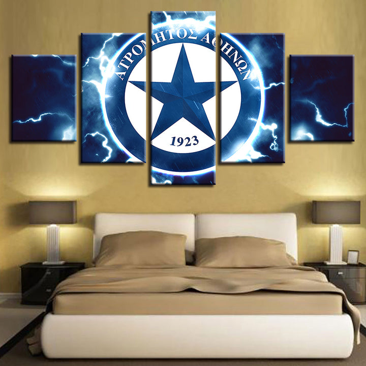 Electric Star Logo 5 Piece - Canvas Wall Art Painting | Bowlift