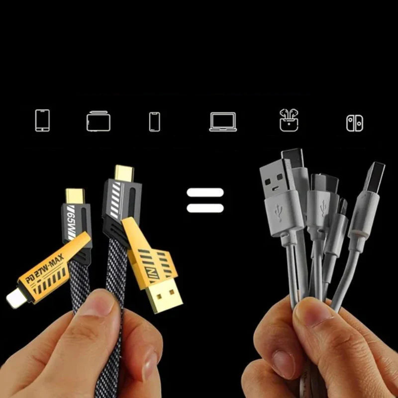 BowLift | 4 in 1 PD 65W Fast Charging Cable