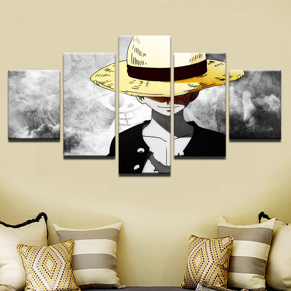 Boy In The Yellow Hat 5 Piece - Canvas Wall Art Painting | Bowlift