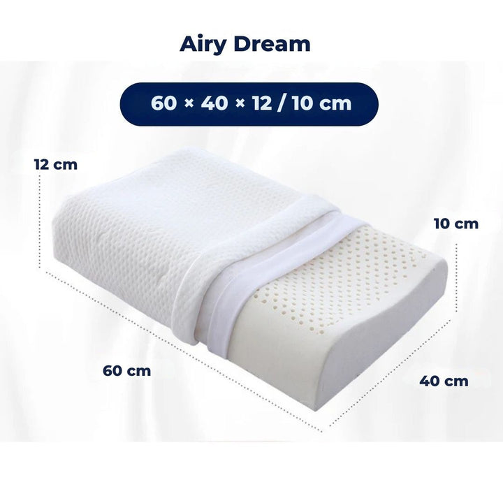 EcoNeck Comfort | 100% Natural Latex Orthopedic Pillow - for Neck Pain - Comfortable and Supportive Pillow - Better Sleep - Wellness Bowlift