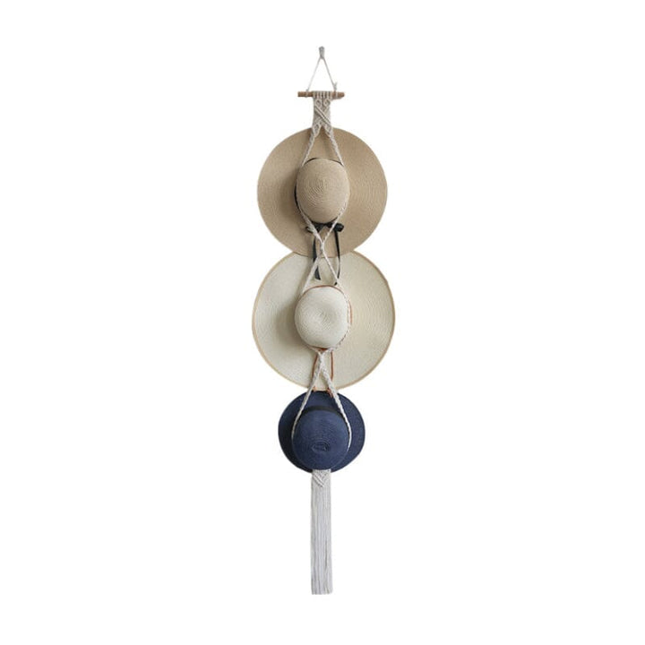 BowLift | Handmade Linen Decorative Boho Hat Rack For Wall Hanging