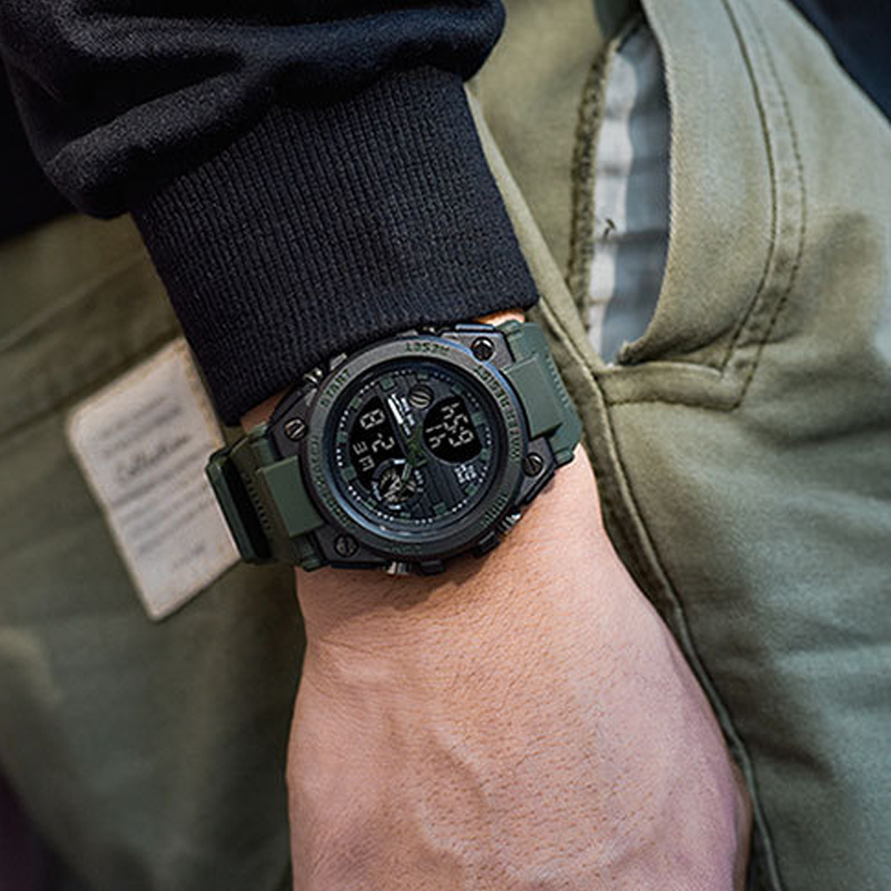 BowLift | Men's Double Display Waterproof Luminous Watch