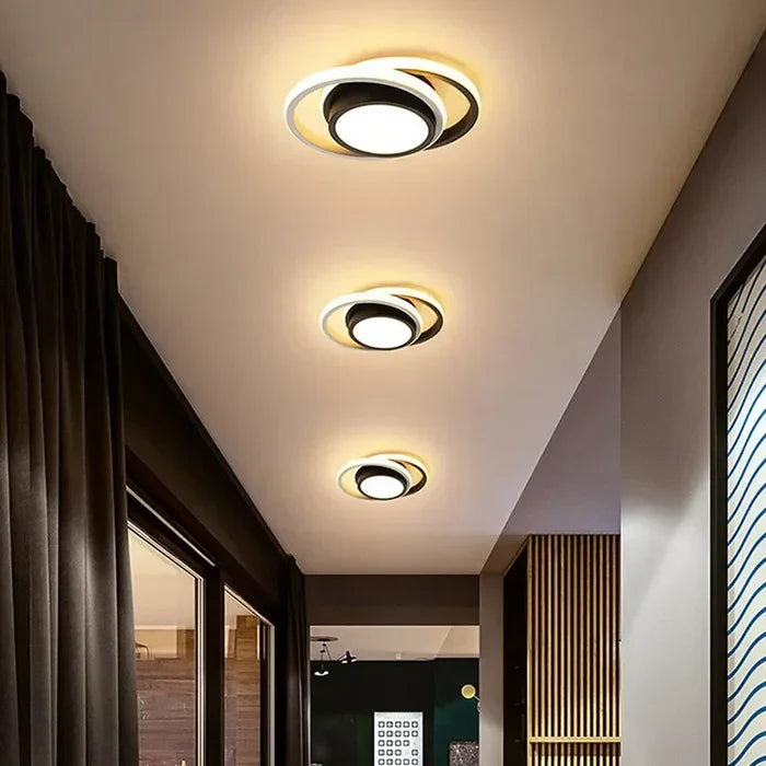 Modern LED Ceiling Lamp with Double Ring Design - Twilight Rings | Bowlift