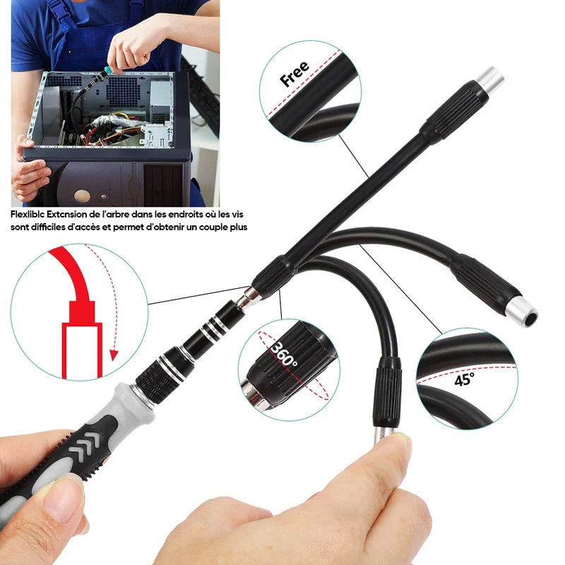 Multifunctional screwdriver set extra hard 115 in 1 | Bowlift