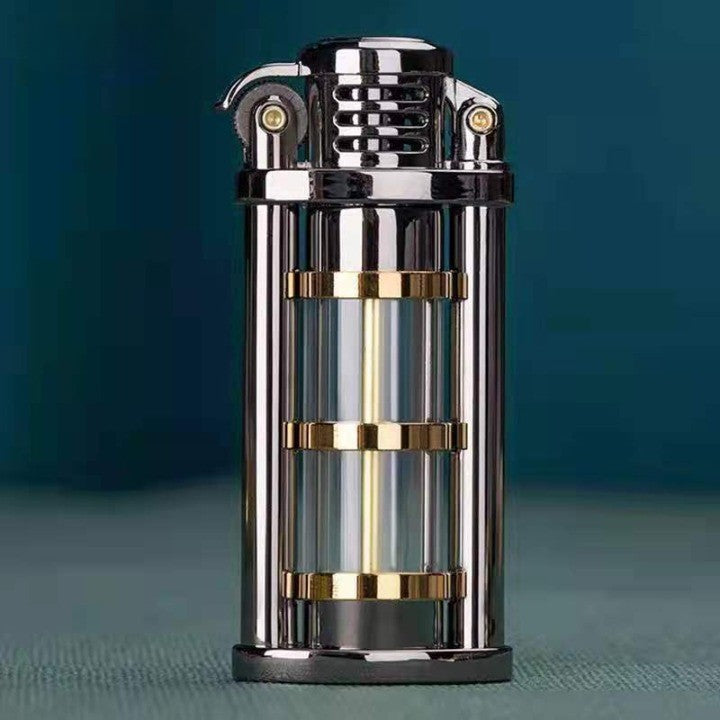 Transparent Windproof Metal Kerosene Flame Fusion Lighter | Bowlift