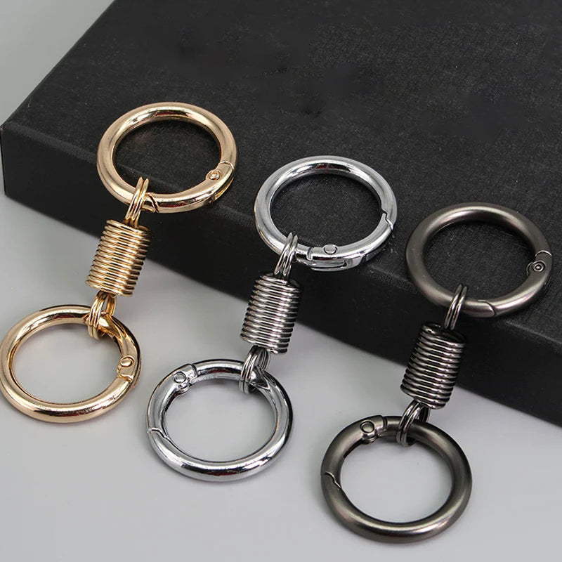 BowLift | Nordic Retro Spring Double Ring Keychain
