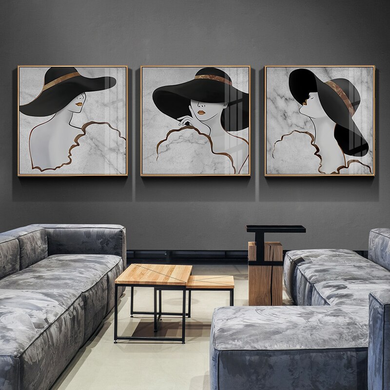 Fashionista - Canvas Wall Art Painting | Bowlift