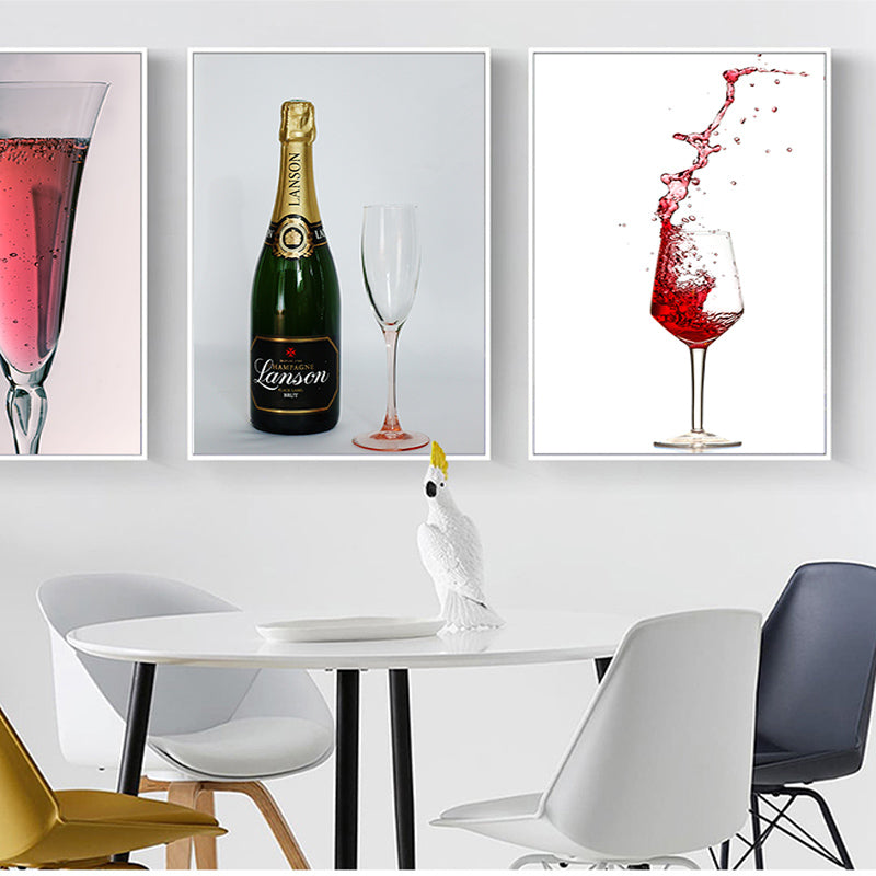 But First Wine Red Wine - Canvas Wall Art Painting | Bowlift