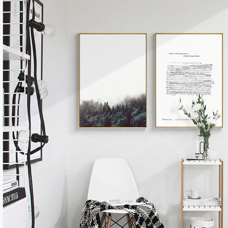 Chopin Writing Seaside Forest - Canvas Wall Art Painting | Bowlift