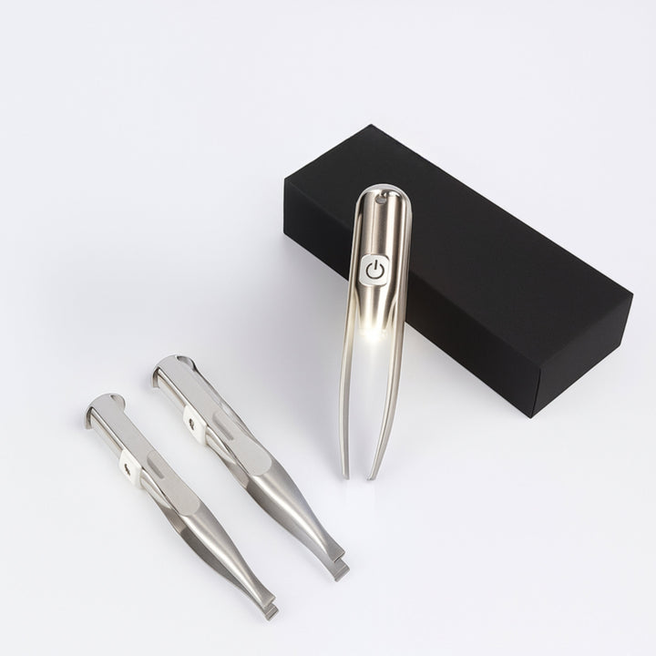 Rust-Resistant Stainless Steel – LED Light Precision Grip – Long-Lasting At-Home Grooming Bowlift