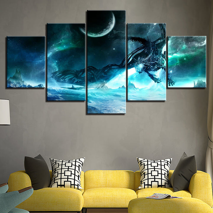 Night Galaxy Creature - Canvas Wall Art Painting | Bowlift