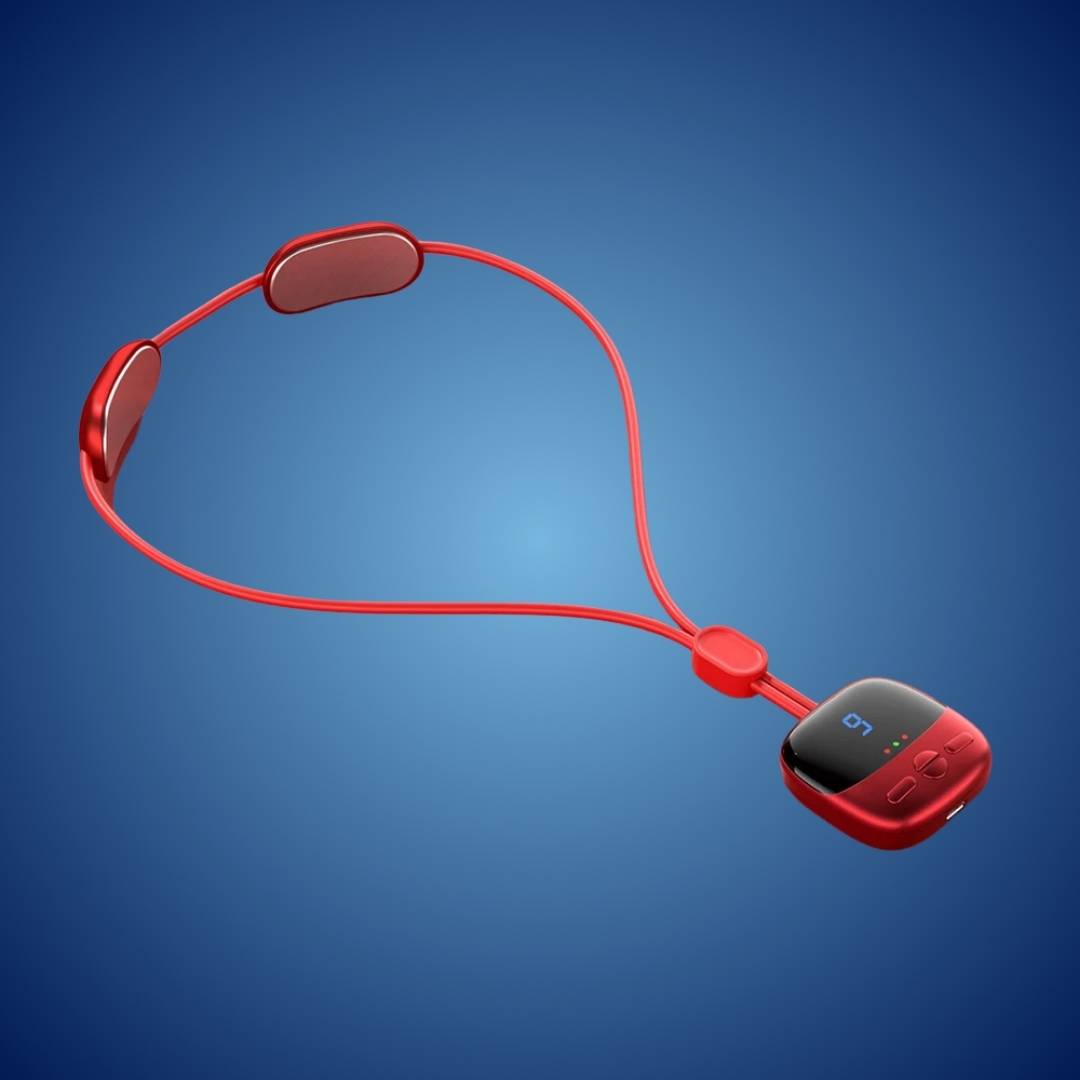 NeckEasePro Portable EMS Cervical Spine Massager | Pain Relief for Neck and Shoulder Tension - Muscle Relaxation Bowlift