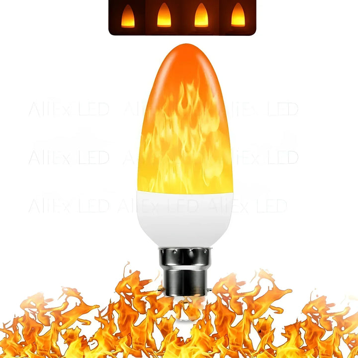 BowLift | Flame effect lamp – 9W LED lamp with realistic flame light