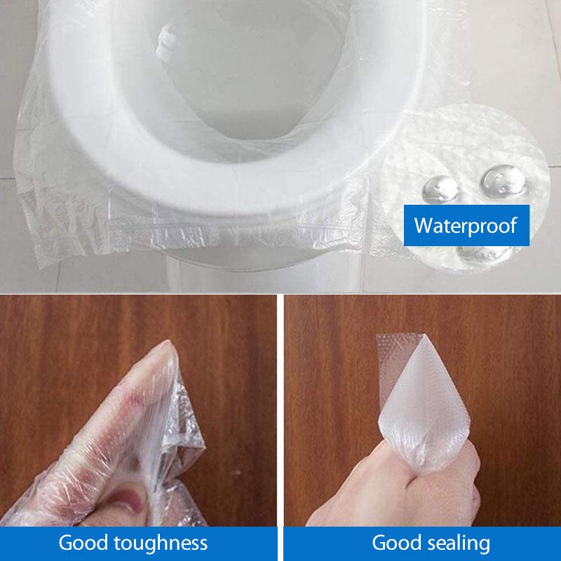 50 PCS Transparent Disposable Toilet Pads | Bowlift
