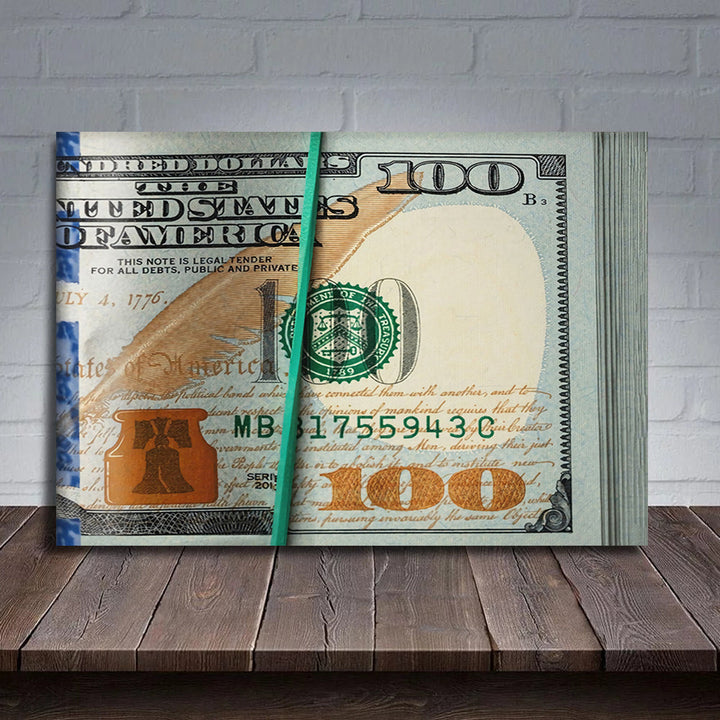 Money Bill - Canvas Wall Art Painting | Bowlift