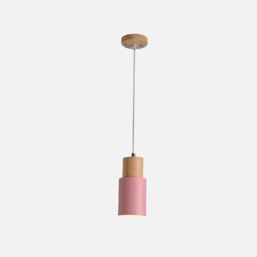 BowLift | Ingrid Metallic Pendant with Wooden Accents