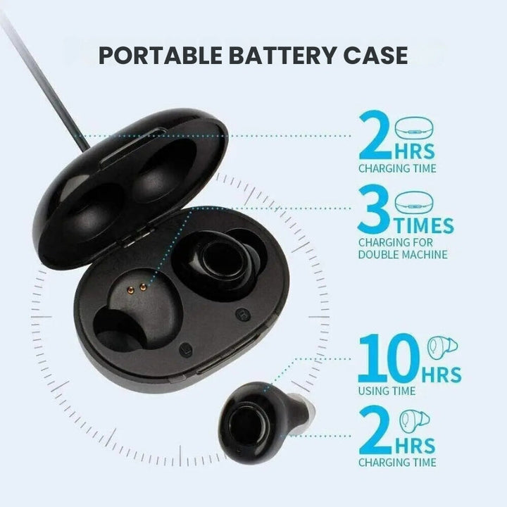BowLift | Rechargeable ITC Invisible Hearing Aid | Hidden Sound Amplifiers for Clear Hearing