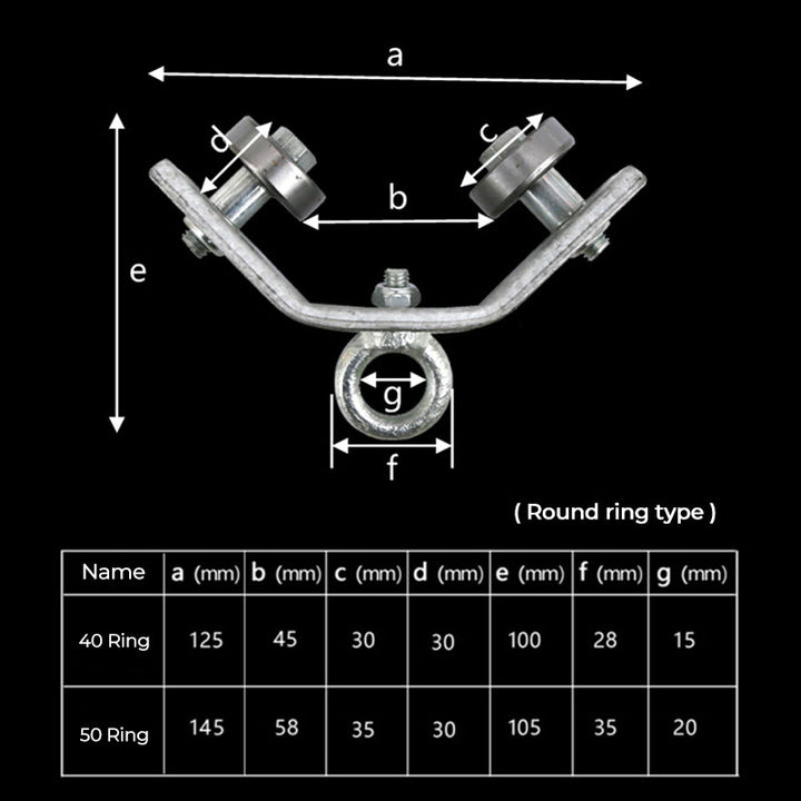 BowLift | Angle Iron Track Hanging Line Pulley