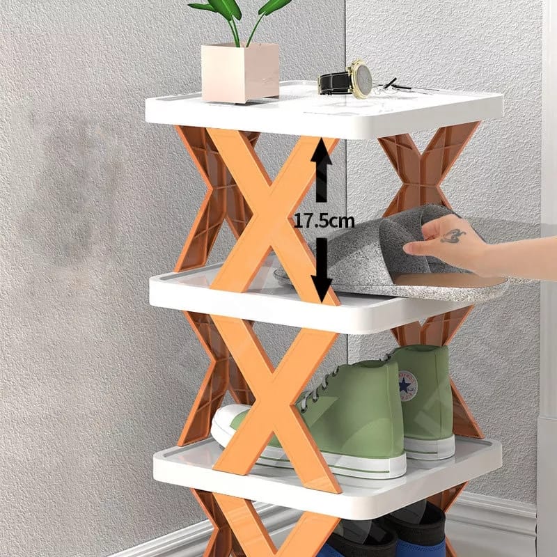 6 layer Simple Shoe Rack Plastic Simple Shelf (Free Delivery) Bowlift