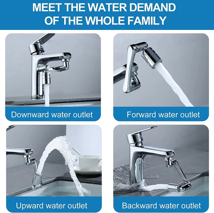 BowLift | Universal 1080° Swiveling Robot Arm Swivel Extension Faucet Aerator